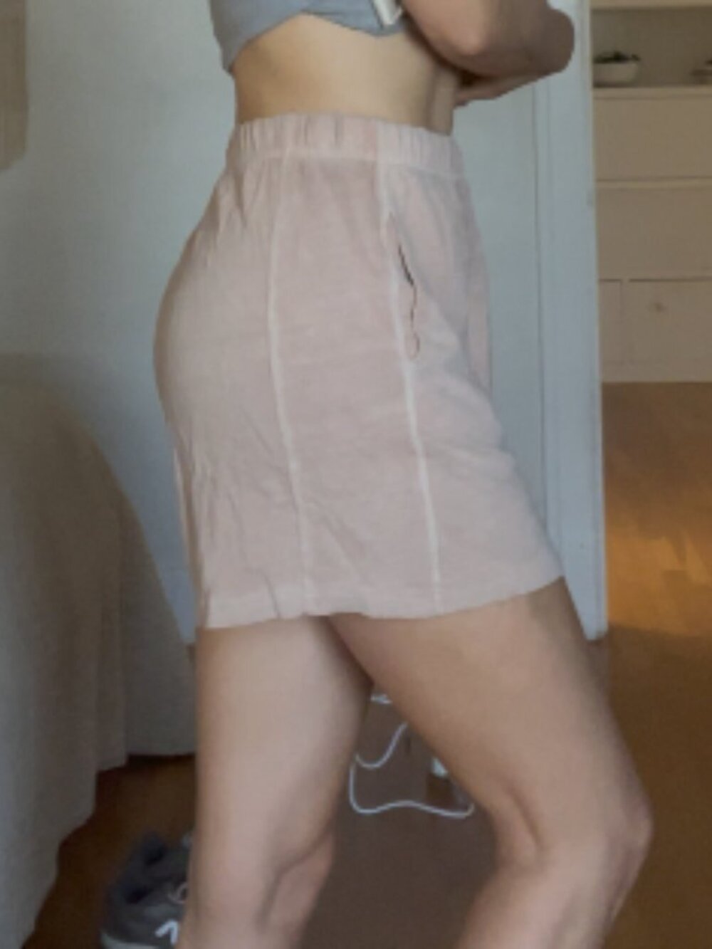 Le Bonne Shoppe Dusty Pink Basketball Shorts - Picture 3 of 6
